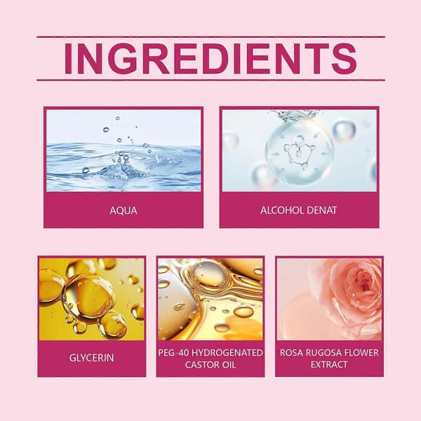 Rose Damparfym Roll-On 10ml, Fräsch Långvarig Rosdoft för Par, Resevänlig