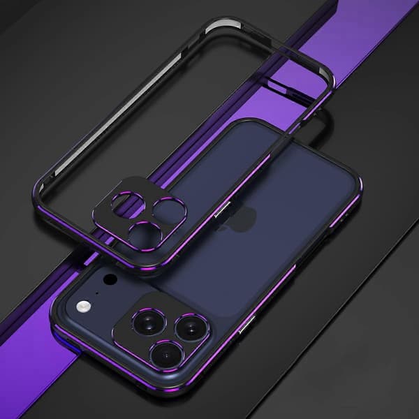 Til iPhone 17 Pro Bumper Cover Uden Bagside Telefonramme Cover med Linsebeskyttelse