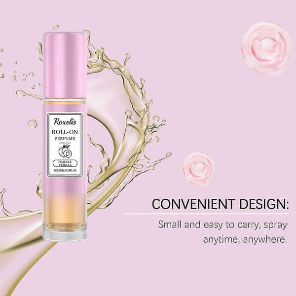 Persika Vanilj Eau de Toilette, Långvarig Fräsch Charmig Icke-fet Doft, 10ml