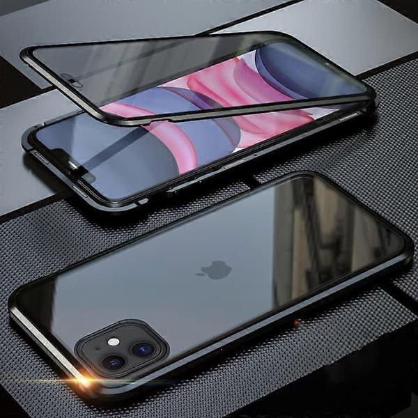 INF Magnetisk skal til iPhone, dobbeltsidet hærdet glasbeskyttelse iPhone 16