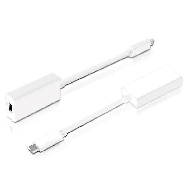 Thunderbolt 3 USB 3.1 till 2-adapterkabel för Windows Mac OS BH Vit