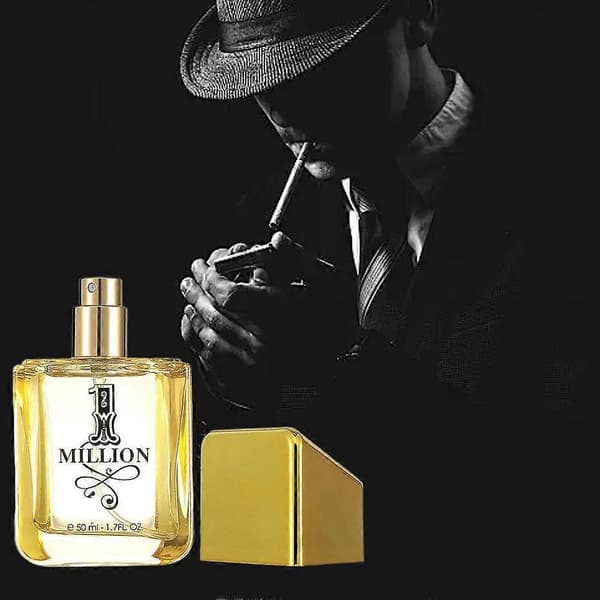 Gold Million Parfyme 50ml, Langvarig Frisk Treaktig Cologne for Menn