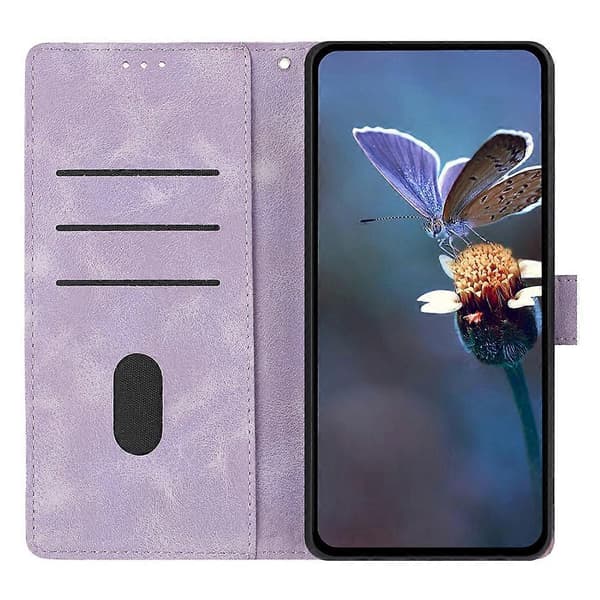 Compatible for iPhone 17 Air Case Wallet Stand Embossed Triangle Pattern Leather Phone Flip Cover