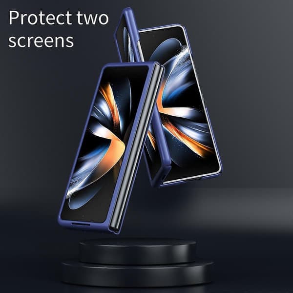 Hudkänsla Stötsäkert PC Vikbart Skyddande Telefonfodral För Samsung Galaxy Z Fold5 (Grön)