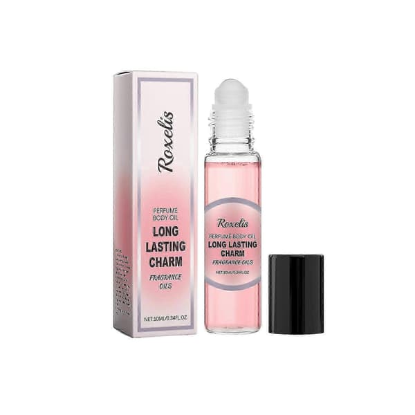 Dame Roll-On Parfume, Langvarig Blomsterduft med Rosenolie & Lavendel, Bærbar 10ml Nem Anvendelse
