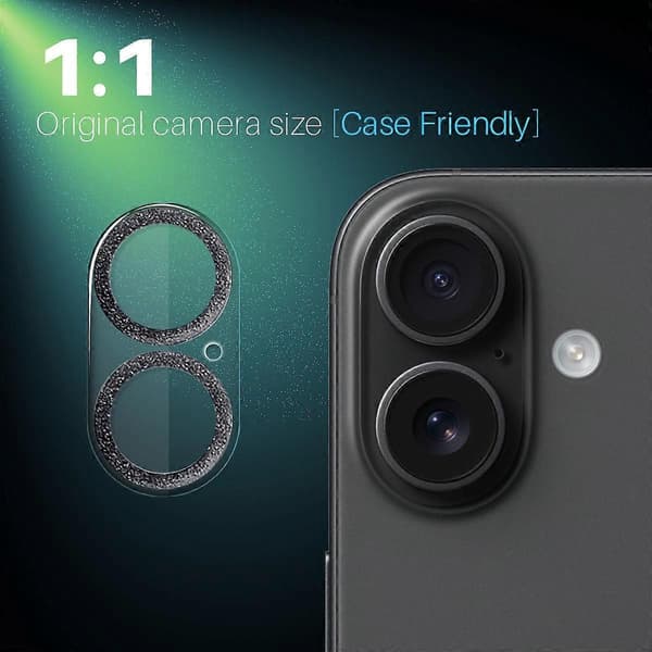 For iPhone 16 kameralinsebeskyttere