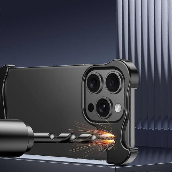För iPhone 13 Pro Max Bumperfodral Ramlös Fyra Hörnskydd med Aromaterapiplatta