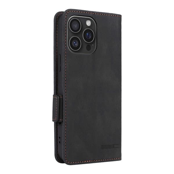 Lädertelefonfodral för iPhone 16 Pro