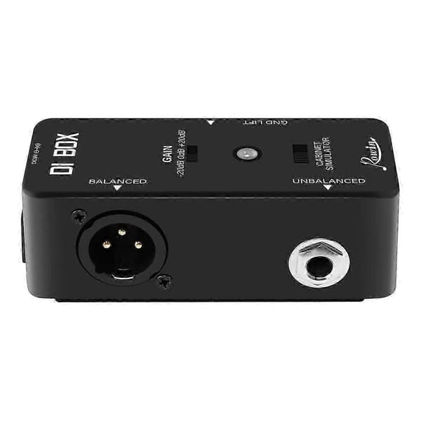 DI BOX LEF-331 Micro-DI med Cab Sim og Gain Gitar Effektpedal Ekte Bypass