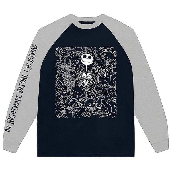 The Nightmare Before Christmas Jack Crowd Raglan -pitkähihainen t-paita