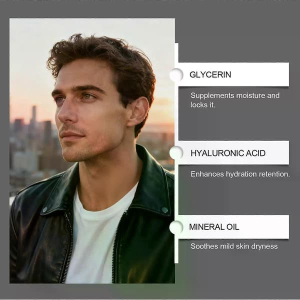 Fuktighetskrem for menn, 100g fuktighetsgivende aftershave ansiktskrem for glatt hud A