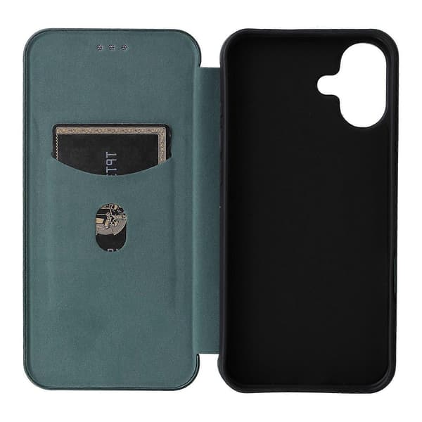 Lädertelefonfodral för iPhone 16