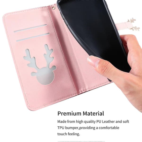 Til iPhone 13 Pro Max læderetui med gradient krokodillemønster