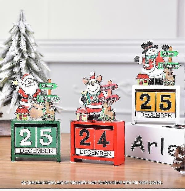 Julepynt i træ til kalender