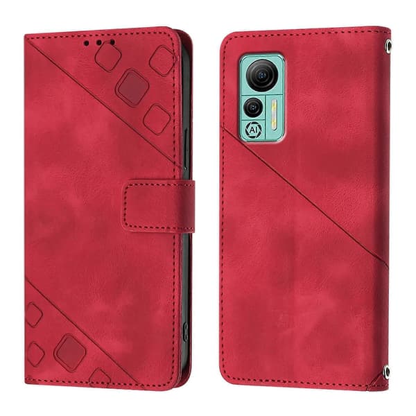 Läderfodral med präglat skinnutseende för Ulefone Note 14