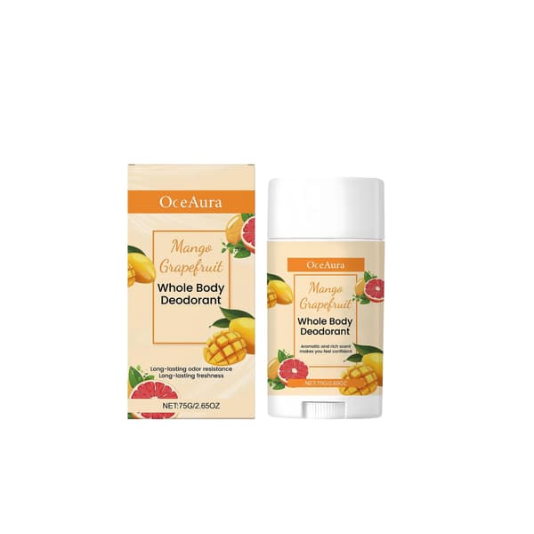 Deodorantsticka med doft av mango och grapefrukt, kladdfri, återfuktande luktkontroll för känslig hud