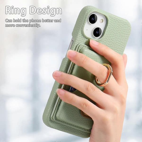 Ringkortholder-cover til iPhone 15