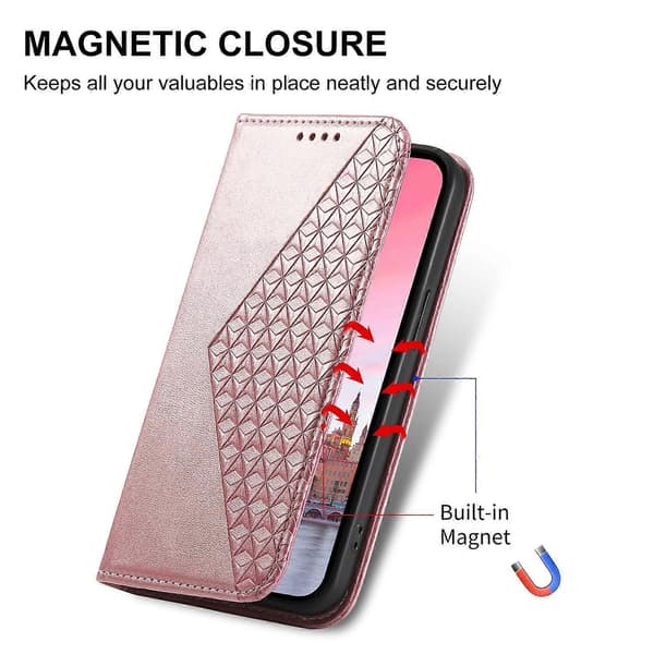 Til iPhone 17 Air Etui Kalvetekstur PU Læder Pung Telefoncover med Håndledsrem