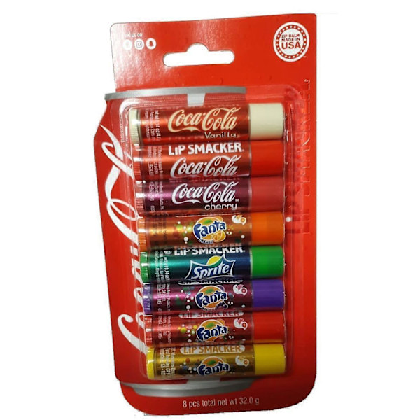 Lip Smacker Coca Cola Läppbalsam - 8 delar