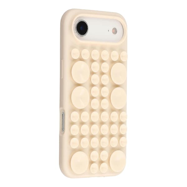 För iPhone Air Fodral Sugkopp Silikon Telefonfodral med Tyginfoder