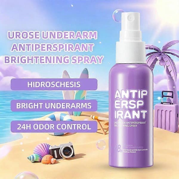 Lysnende Anti-Perspirant Spray til Underarme, Lugtkontrollerende Deodorant Mist, 3-pak