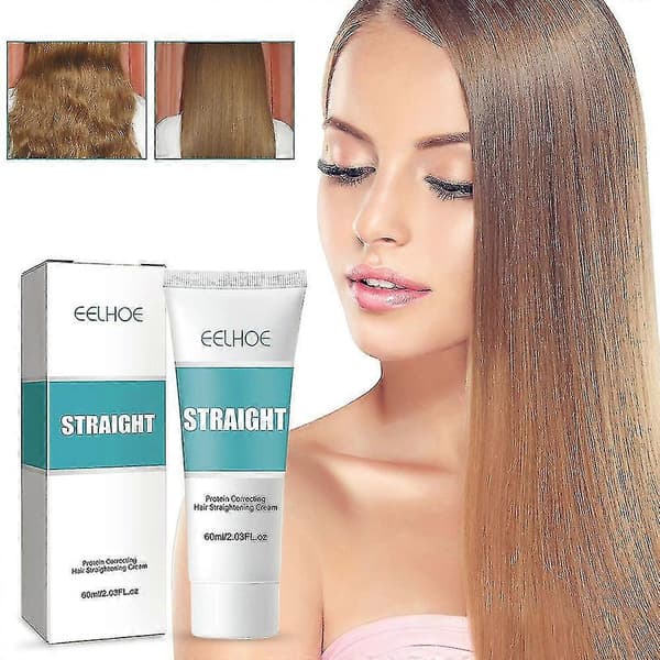 Hårpermanent plattång snabb håruträtningskräm keratin 60ml A