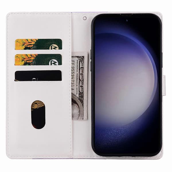 Präglat tvåfärgat läderfodral (För Redmi Note 13 4G)