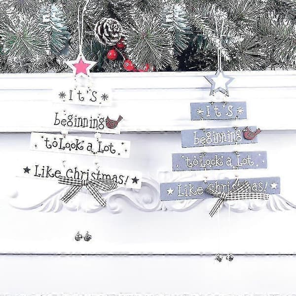 Juletræsformede julepynt i træ - Ornamenter til juletræer & julepynt i træ SZRH A-GB