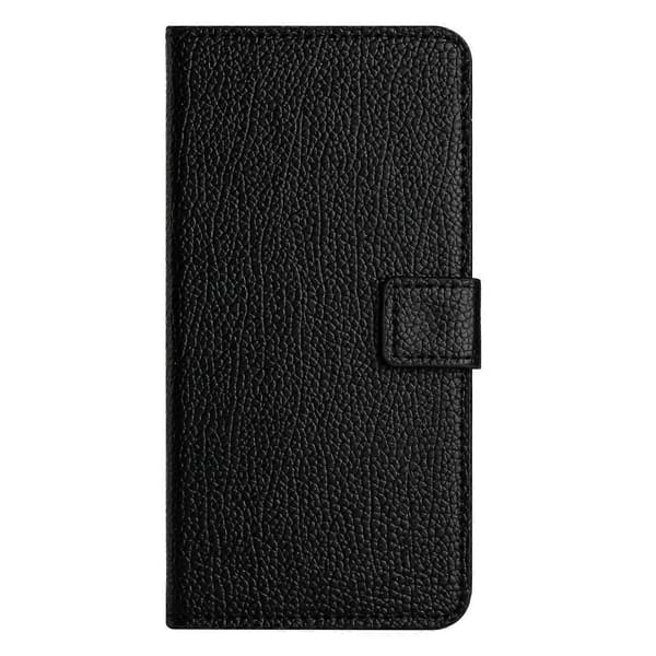 Til iPhone 17 Air Etui PU Læder Pung Telefoncover Litchi Tekstur, Sort