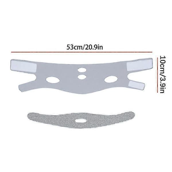 V Ansiktslyft Slim Strap Bälte Dubbel Hakareducerare Anti Rynkbandage Åldrande Bandmask