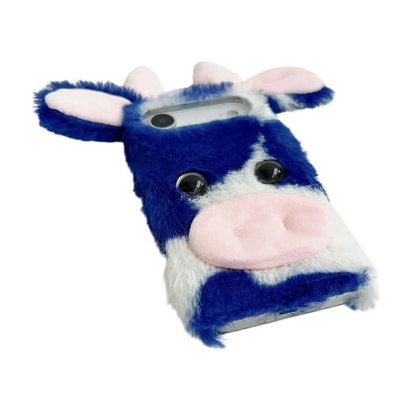 Til iPhone 17 Air Cover Fluffy Sød Ko Vinter Plys Indvendig TPU Telefoncover