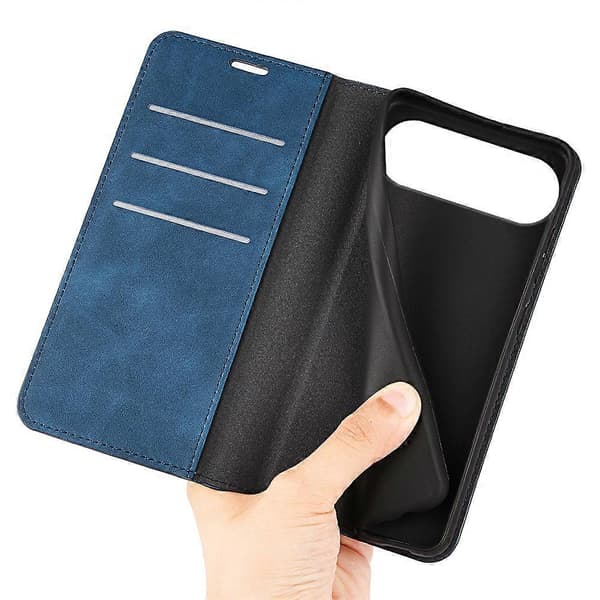 Kompatibel til iPhone 17 Air Case Skin Touch Læder Pung Telefoncover