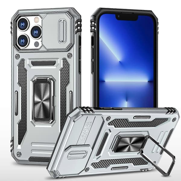 Armor PC + TPU Kameraskydd Telefonfodral (För iPhone 15 Pro)