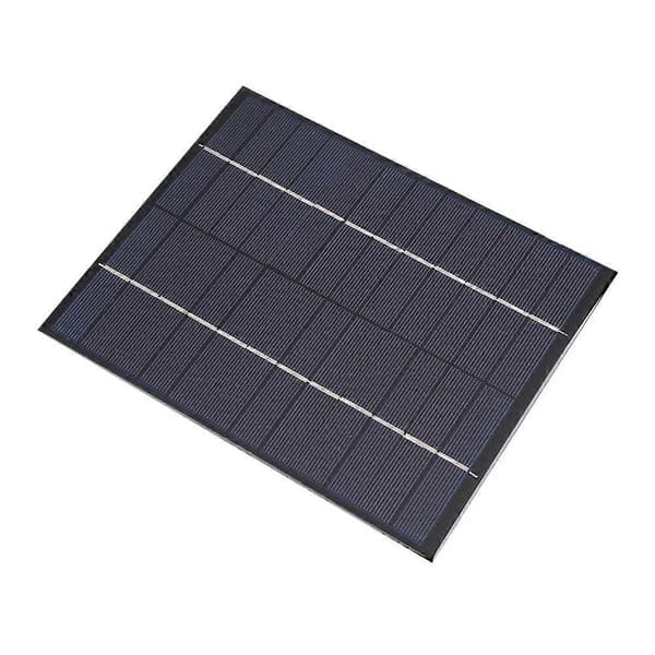 5.2W 12V Bærbart Polysilicium Solpanel Strømbatterioplader Modul til DIY + DC Output 5521