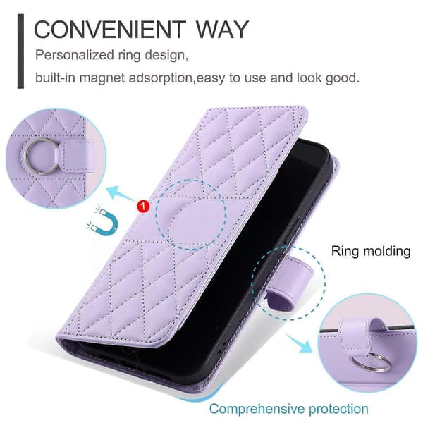 Flip Case for iPhone 17 Magnetic Leather Flip Slim Wallet Stand Compatible with iPhone 17
