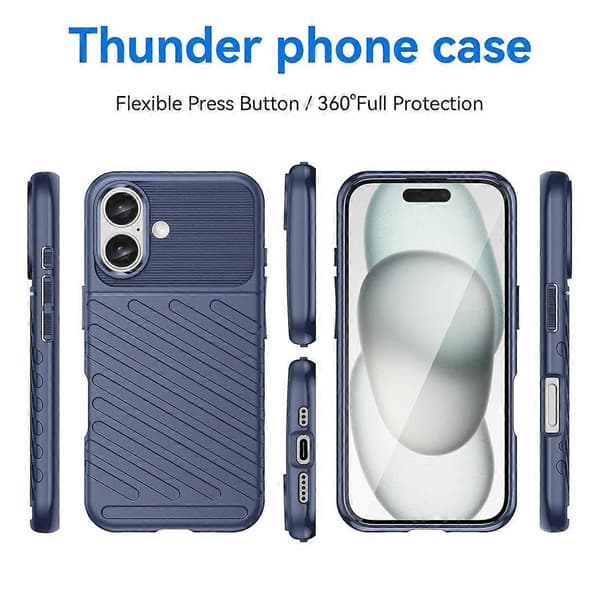 Thunderbolt TPU-telefonfodral för iPhone 16