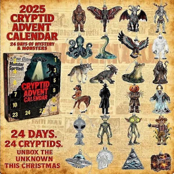 2025 Jule-adventskalender i akryl - Fuld stil