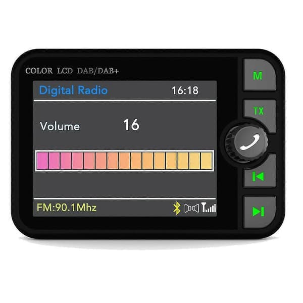 Bil DAB Bil Bluetooth MP3 Digitalradio Grafisk display Farveskærm Biltilbehør