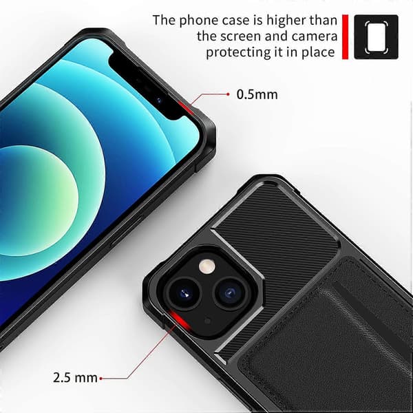 Korttipaikallinen pidikekotelo iPhone 13:lle