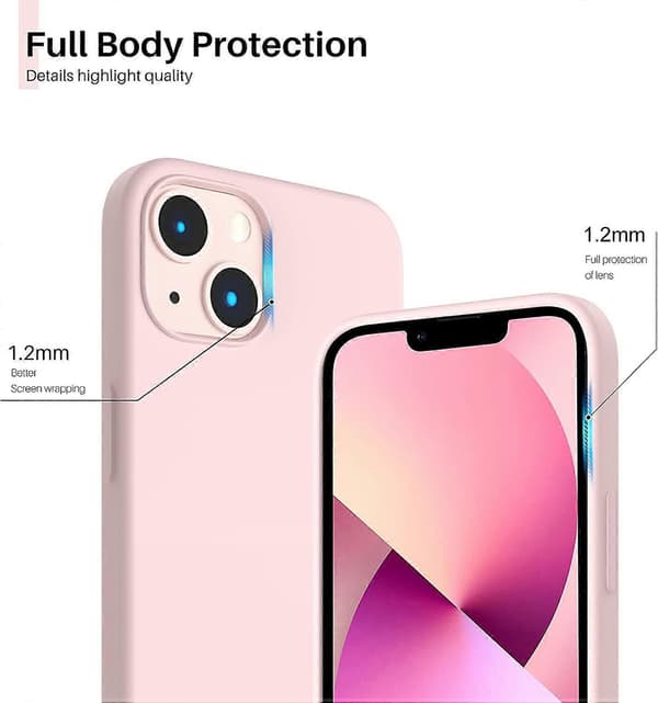 Kompatibel med iPhone 13-fodral 6.1, med MagSafe-rosa