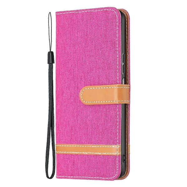 För Xiaomi Redmi Note 11 Pro Internationell Version Färgmatchande Denim Textur Läder Telefonfodral