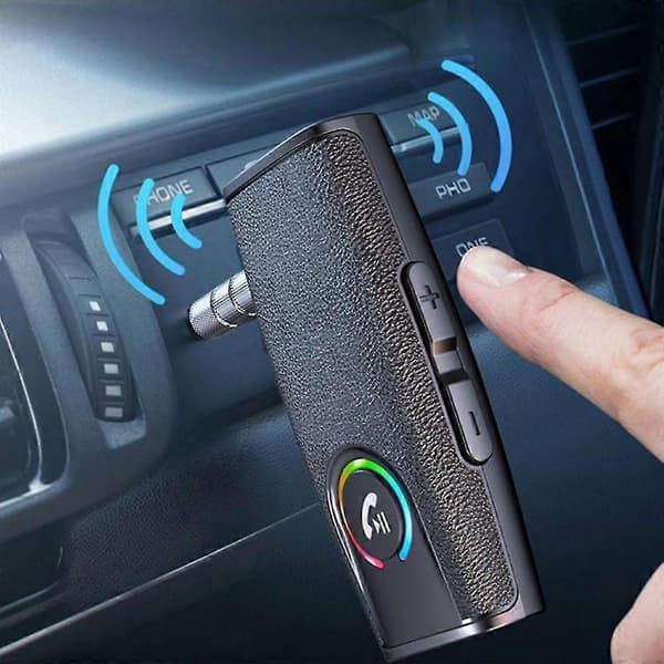 Håndfri Bluetooth 5.3 Audio Musikk Mottaker Trådløs 3.5mm AUX Hjem Bil Adapter