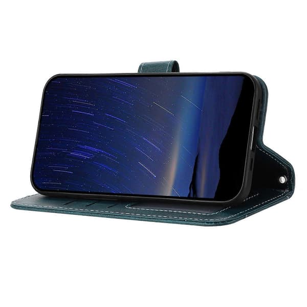 Til iPhone 17 Air Etui Lynlåslomme Pung Læder Telefoncover med Håndledsrem