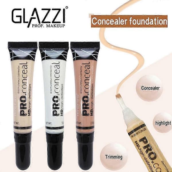 Glazzi Pro Concealer Øjenmakeup Dækning HD - 9 Nuancer
