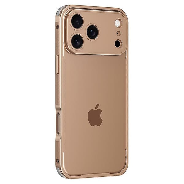 För iPhone 17 Pro Bumperfodral Värmeavledning Aluminiumlegering Telefonskal med Spänne/Kameralock