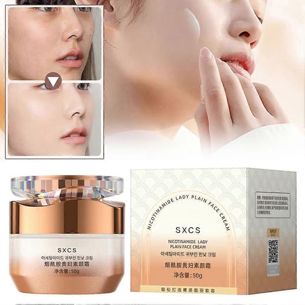 Nikotinamid Lady Plain Ansiktskräm Whitening Face Tone-up Cream Sminktillbehör