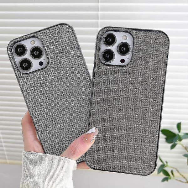 För iPhone 13 Pro Max Solid Color Diamond TPU Phone Case