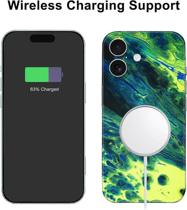 Skin Wrap Grøn Mærkat Kompatibel med iPhone 16 (16)