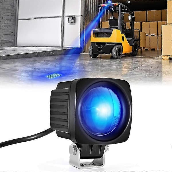 Firkantede LED-gaffeltrucksikkerhetslys DC 10-80V gaffeltruckryggelys