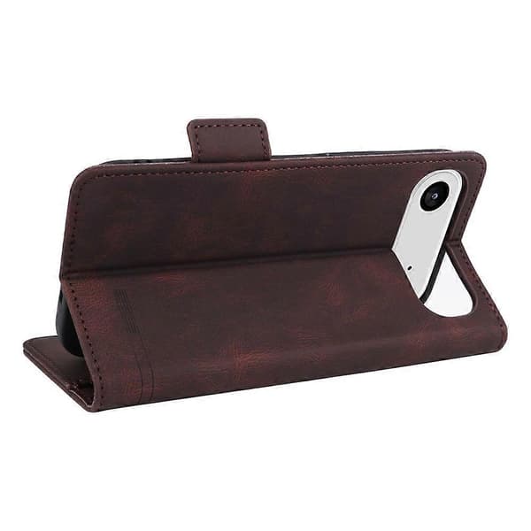 Kompatibel til iPhone 17 Air Case Læder Pung Flip Telefoncover Med Hardware Dekor